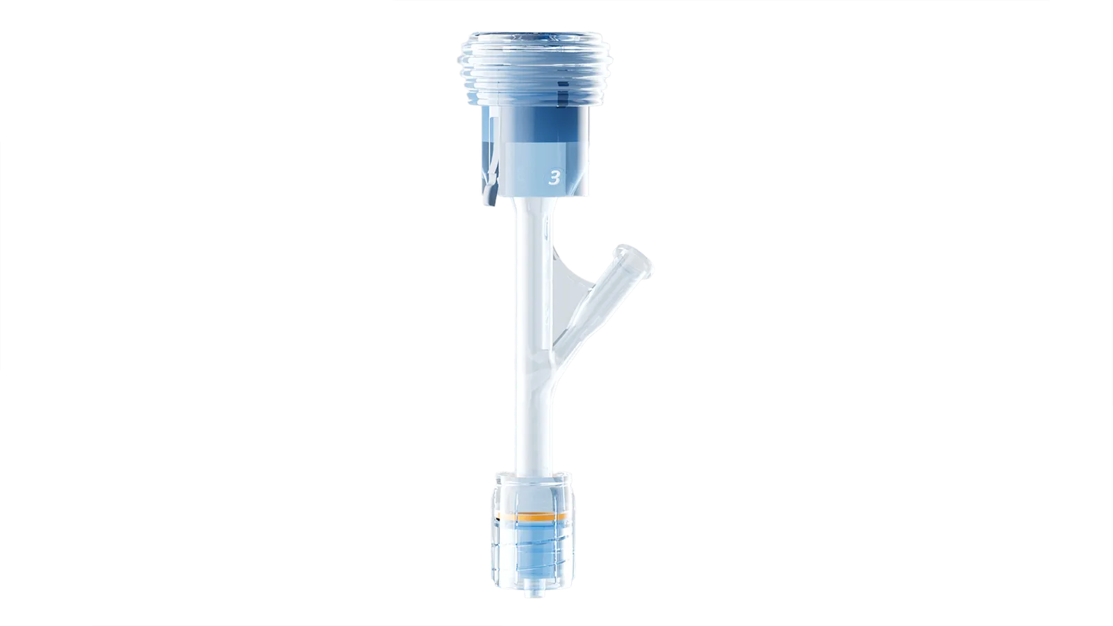 Push-Click Y connector, front view