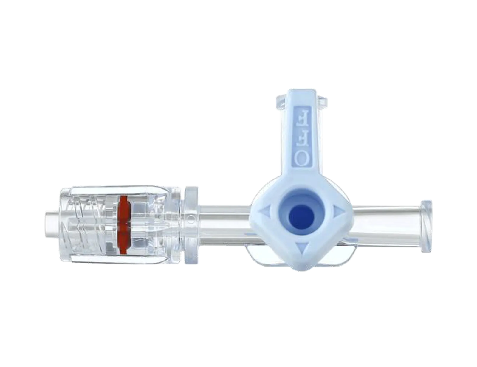 3-way stopcock with male luer lock and two female luer connectors